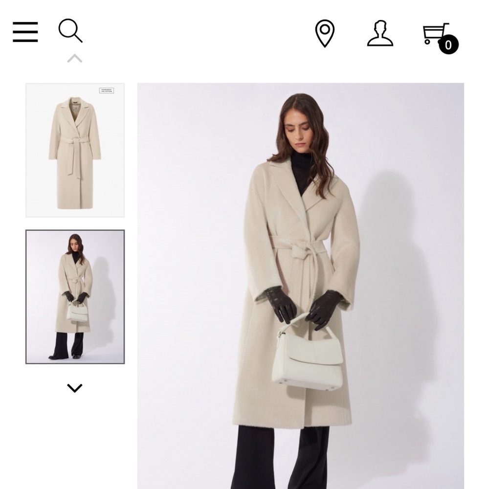 Flash sale 🔥 Cinzia Rocca Icons Black Belted Wool Trench Coat
